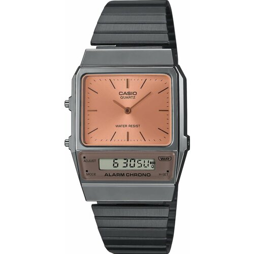фото Наручные часы casio, серый, оранжевый