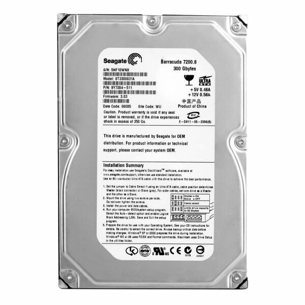 Жесткий диск Seagate ST3300831A 300Gb 7200 IDE 3.5" HDD