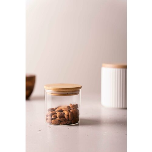 Банка для хранения сыпучих продуктов стеклянная 400мл