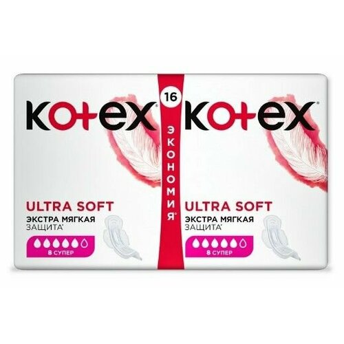 KOTEX прокладки гигиенические ультра софт супер16 шт