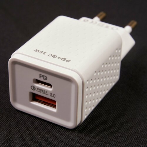 Зарядный блок Ecusin PD+QC3.0 35w EZ-12 / Белый