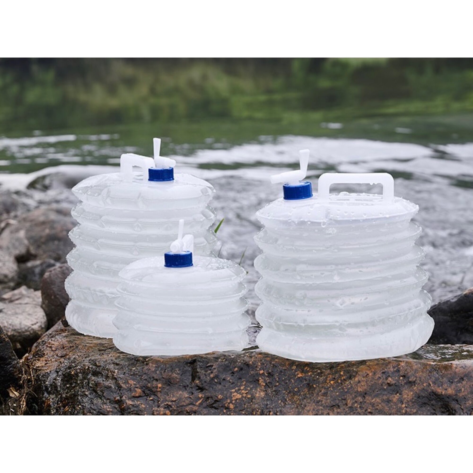 фото Складная канистра с ручкой и 5-литровой канистрой для воды