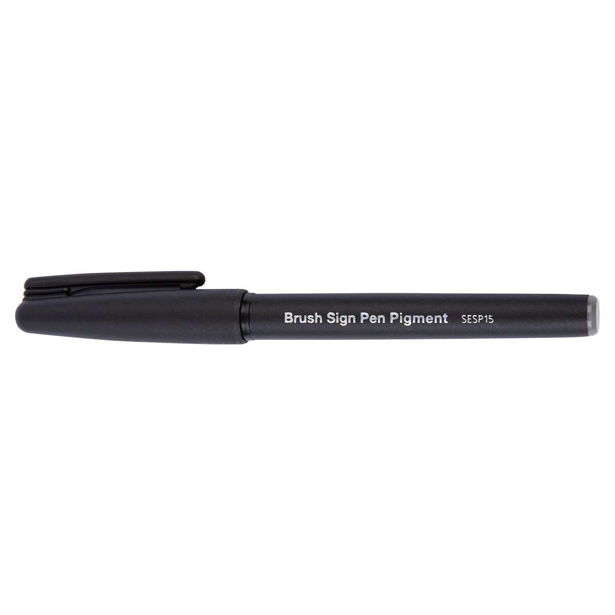 Фломастер-кисть Pentel "Brush Sign Pen Pigment" цвет серый - фото №14