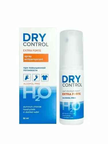 Drycontrol extra forte h2o спрей антиперспирант 50 мл 2уп