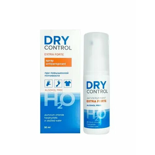 Drycontrol extra forte h2o спрей антиперспирант 50 мл 2уп