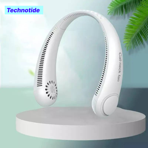 Портативный беспроводной вентилятор USB на шею Подвесной шейный вентилятор Technotide Белый 60000₽