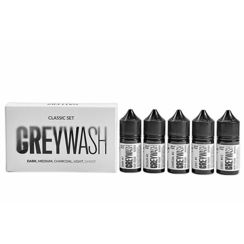 фото Набор теневой тату краски classic set greywash gallery tattoo ink, 30мл