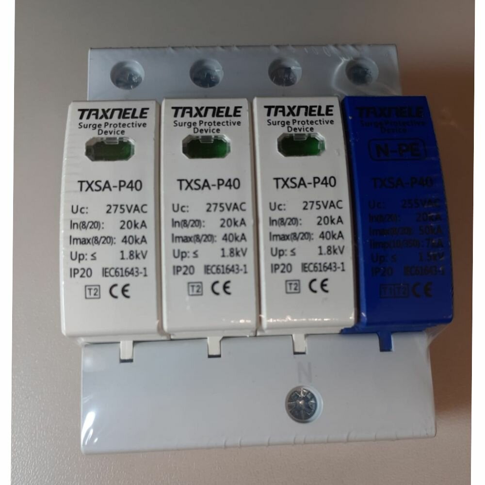 Устройство защиты от импульсных перенапряжений УЗИП TAXNELE TXSA-P40 3P+NPE 20-40 кА 275 В