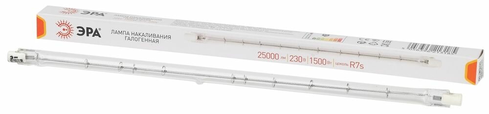 Лампа галогенная Эра 1500 Вт холодный белый свет J254-1500W-R7s-230V R7s