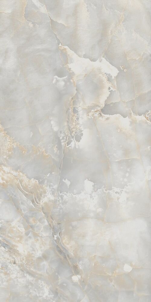 фото Плитка из керамогранита PRIMAVERA PR217 Speranza Gold Light Grey полир для стен и пола, универсально 60x120 (цена за 1.44 м2)