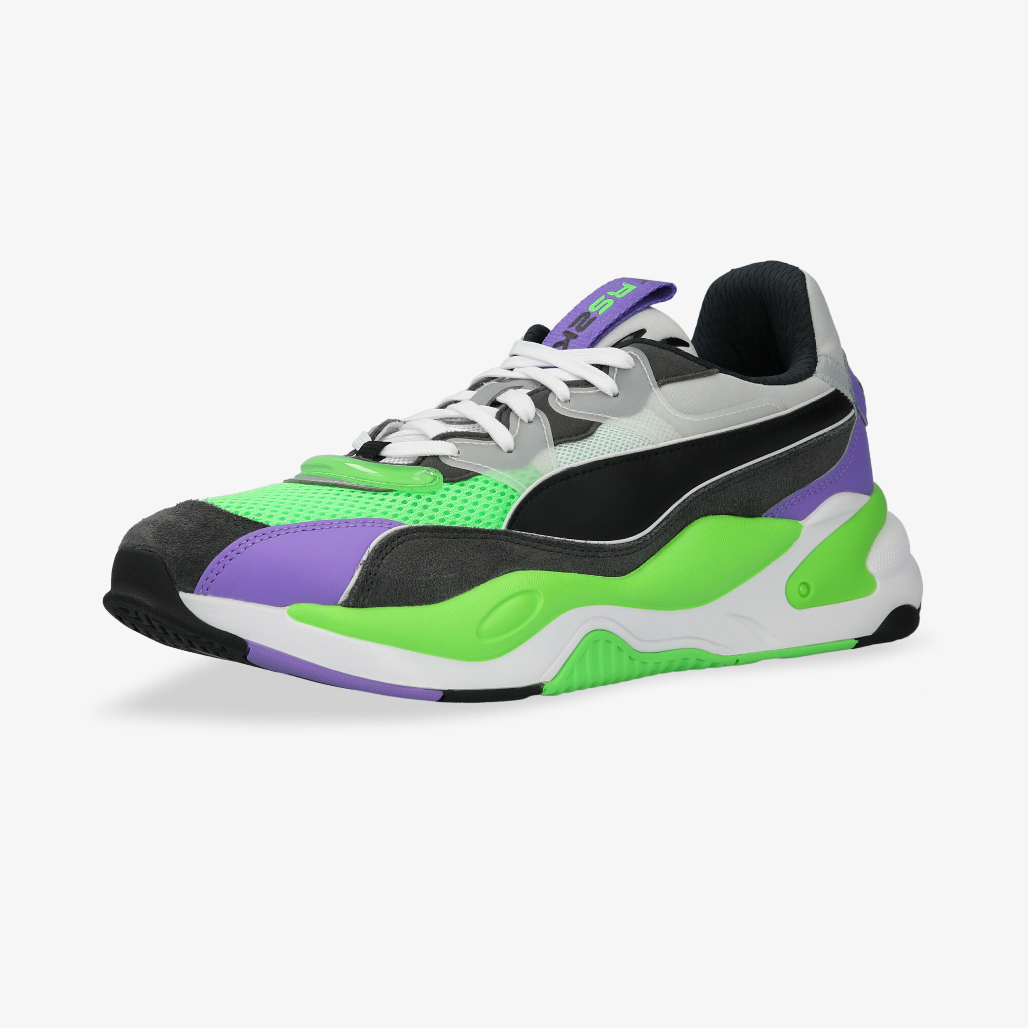 Кроссовки PUMA RS-2K Internet Exploring, размер 44 EU, dark shadow/fluo green — фото 1