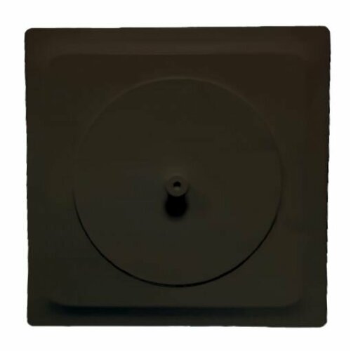 Заглушка коричневая матовая прочистного кармана газовой колонки 130мм (комплект) с фрикционной прокладкой