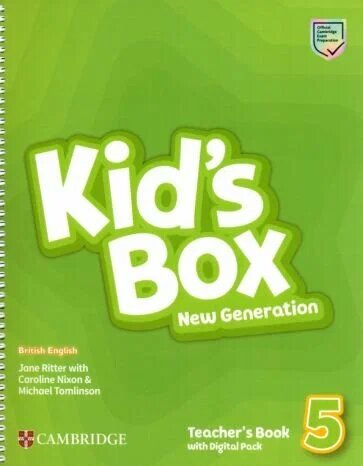 Kid's Box New Generation 5 Teacher's Book with Digital Pack, книга для учителя по английскому языку с кодом доступа