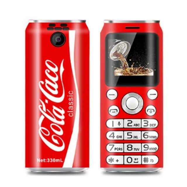 Мини телефон / Маленький нано телефон K8, кнопочный с камерой, Красный