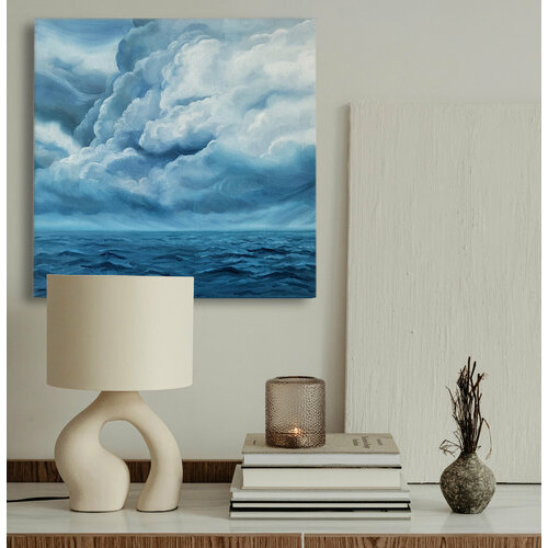 Интерьерная картина на холсте. Миниатюра. Живопись маслом: Переполнение