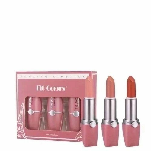 Набор матовых помад 3 штуки