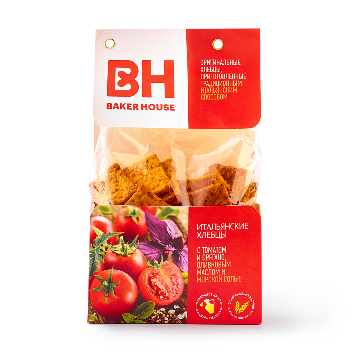 Хлебцы итальянские Baker House с томатом и орегано