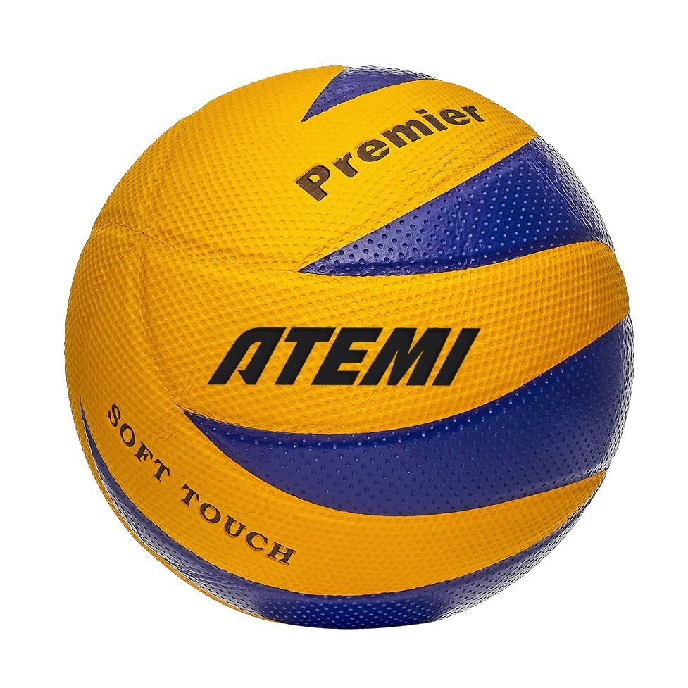 Мяч для волейбола ATEMI Premier, Yellow/Blue, 5