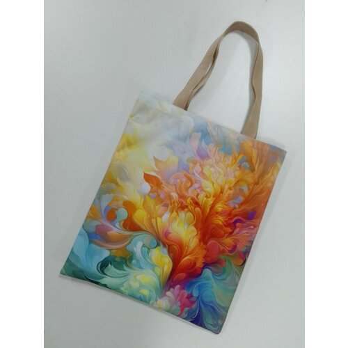 Сумка шоппер Ассорти, бирюзовый, голубой