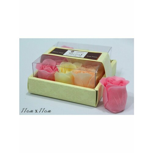 Декоративное мыло ручной работы розочка 490₽