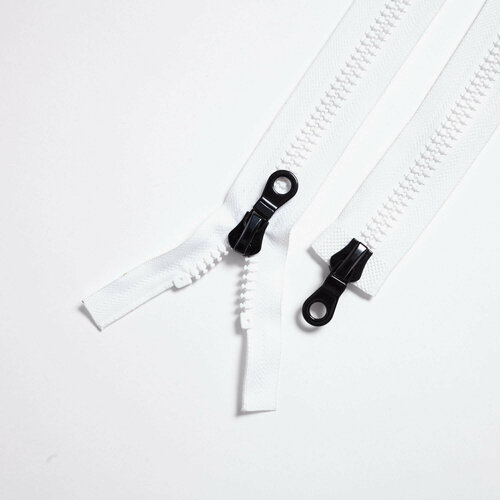 Молния разъёмная, пластиковая, тракторная RiRi Т8 - 2 замка (81 см)