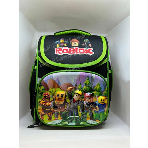 Рюкзак школьный для мальчика анатомический Roblox 6в1