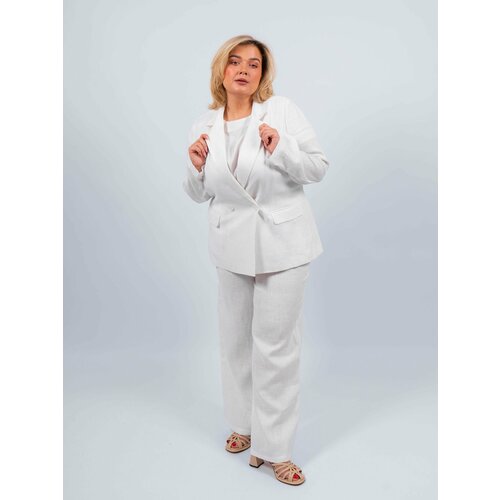 Пиджак , размер 44, белый пиджак looklikecat размер 44 белый
