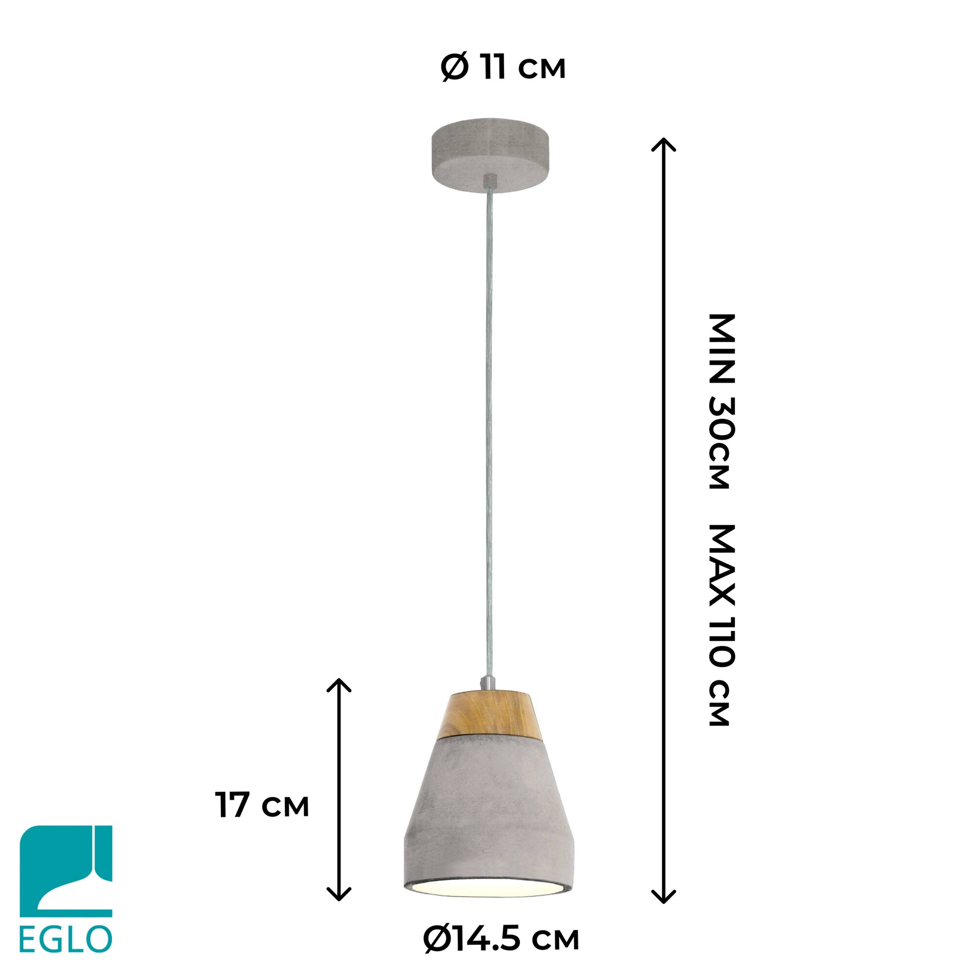 95525 Светильник подвесной EGLO Tarega