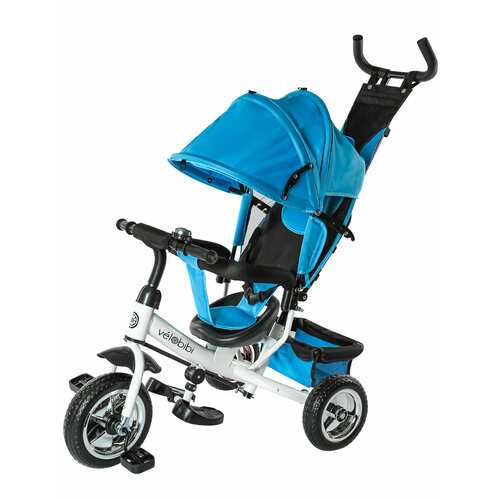Велосипед 3-х колесный Velobibi Венера голубой колеса EVA 10/8 ВЛ-0870