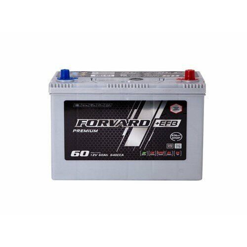 FORVARD Аккумулятор 6СТ- 60 FORVARD Asia EFB о п пусковой ток 430A B24 FORVARD 9758₽