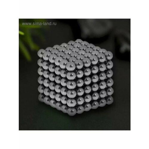 Антистресс магнит Неокуб 216 шариков d05 см черн сереб 1850₽