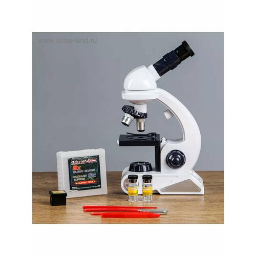 Микроскоп кратность увеличения 450х 200х 80х с подсветко 2364₽