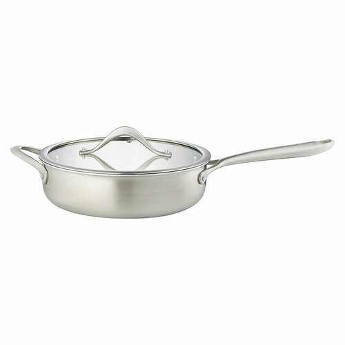 Сотейник из нержавеющей стали со стеклянной крышкой 3Ply Etalon 26 см стальной серия 3Ply Etalon Liberty Jones LJ0000225 5425₽