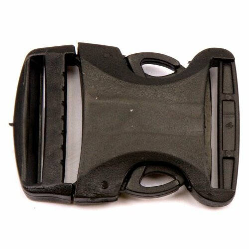 Застежка-трезубец Welltex Фастекс, полипропилен, длина 50 мм, ширина 40 мм, комплект 3 штуки.