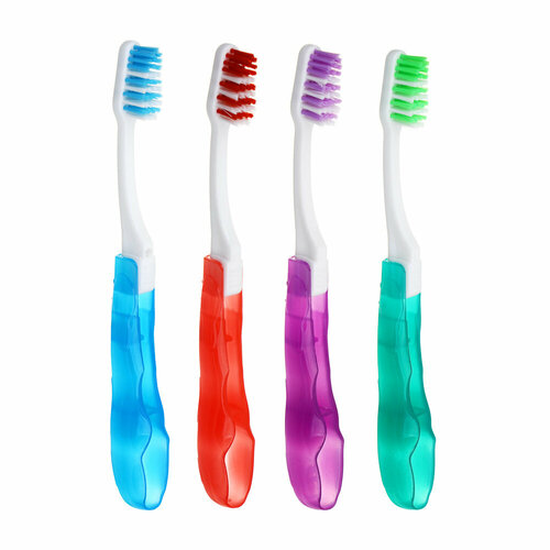 PROWAY Зубная щетка складная, средняя жёсткость, индекс жёсткости 5, 12 штук