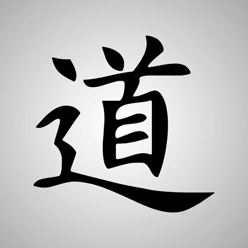 Наклейка Иероглиф Сетокан каратэ черная 400₽