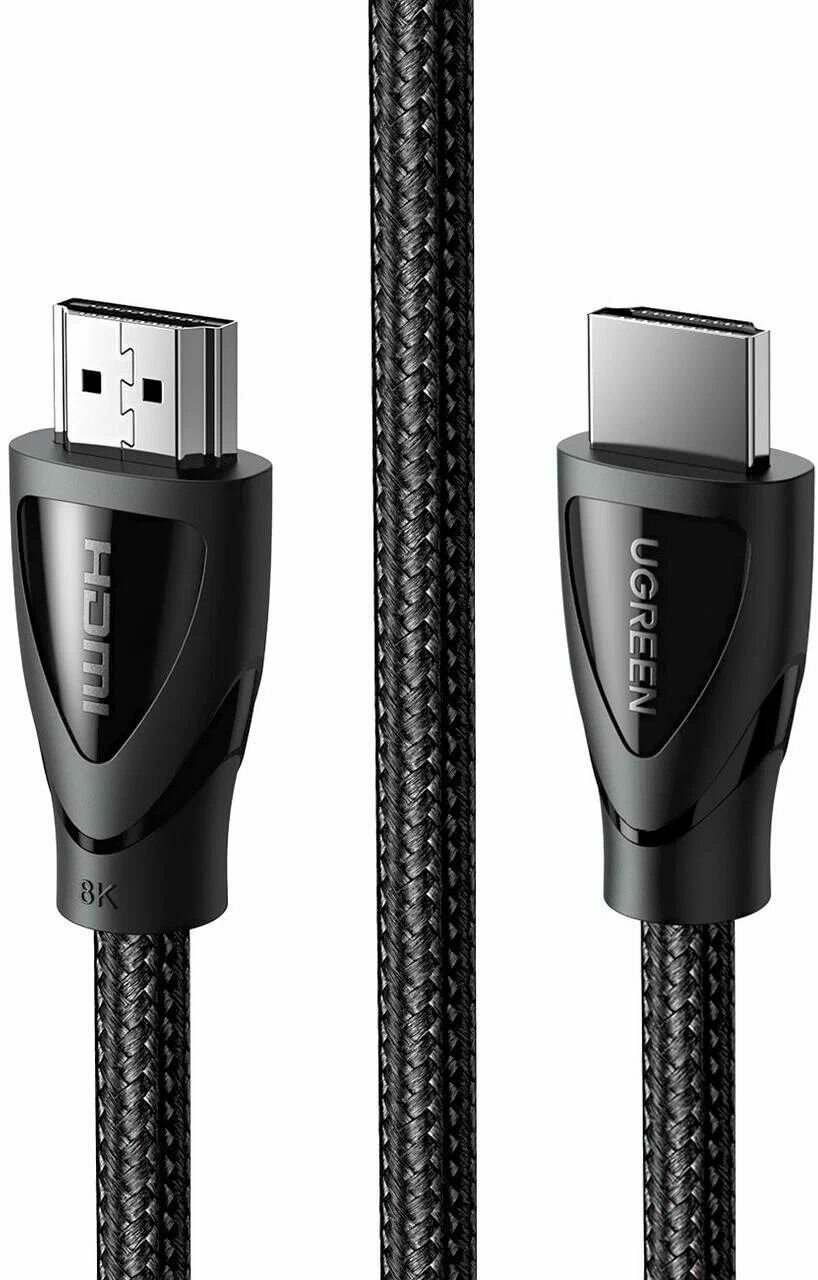 Кабель Ugreen HD140 HDMI A M/M Cable with Braided 1m Black 80401