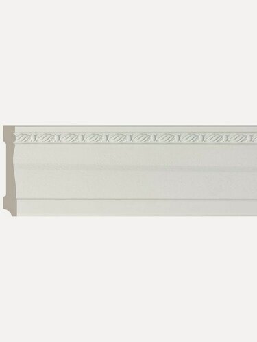 Изображение товара Плинтус потолочный Молдинг на стену декор, 1100х95х14 мм Белый мат - 2 шт.