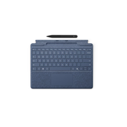 Клавиатура Microsoft Surface Pro Keyboard X891011 with Copilot button Alcantara Sapphire RUS Slim Pen 2 49900₽