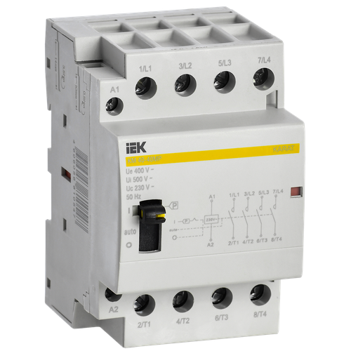 Контактор модульный ИЭК с ручным управлением КМ40-40МР AC KARAT 7901₽