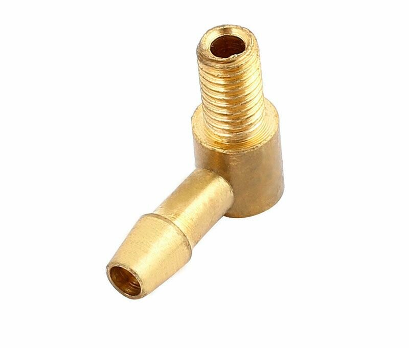 фото Медный штуцер угловой 90 Haoye M5xL16 мм./D5xL19 мм. HY038-02902