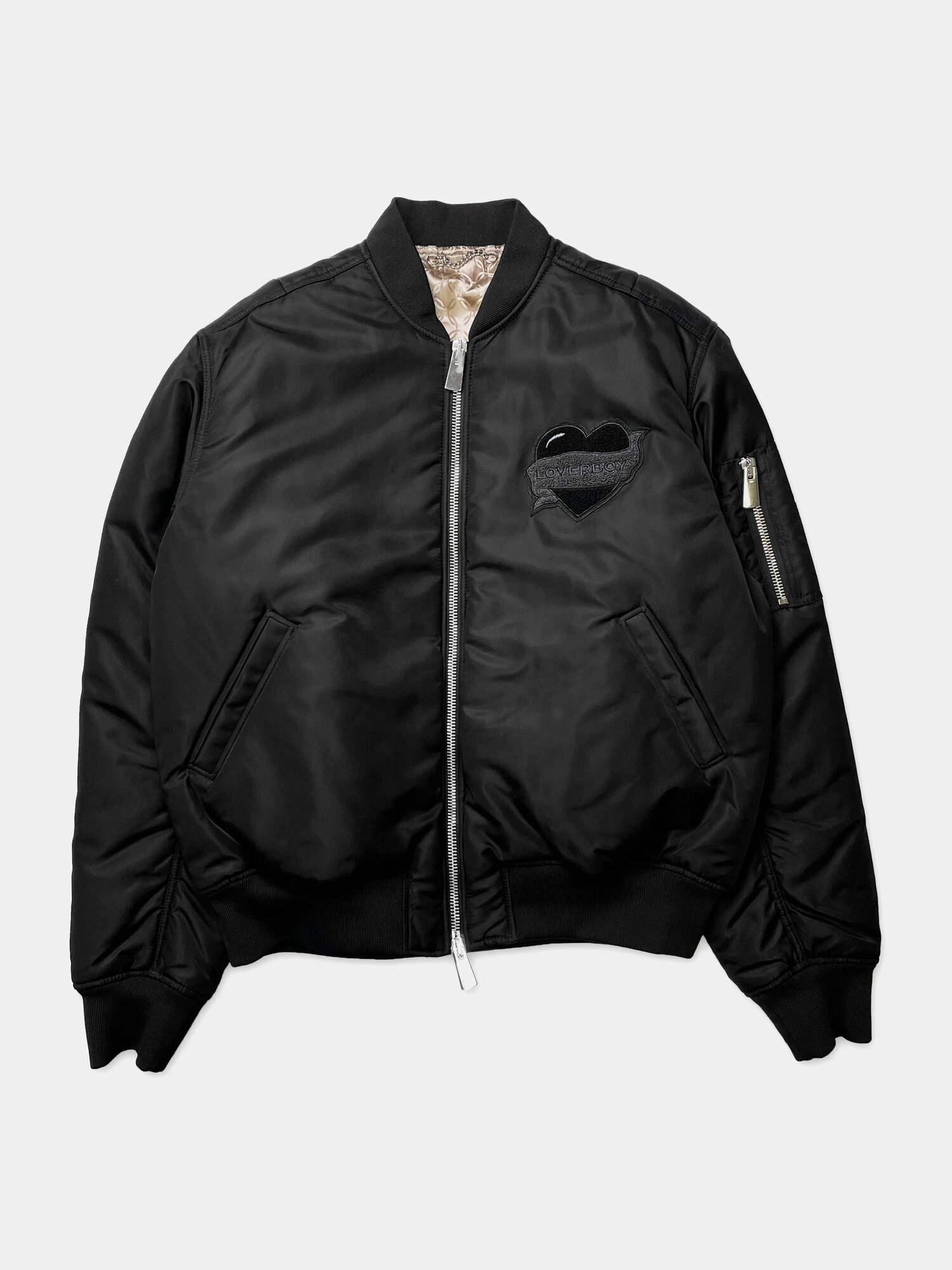 фото Бомбер Charles Jeffrey Loverboy Varsity Jacket Black, Черный, XXL