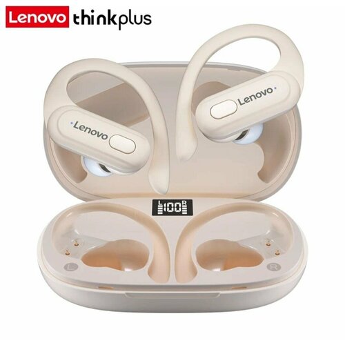 Беспроводные наушники Lenovo Think Plus XT60 - Бежевые 1790₽