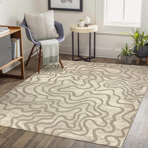 Изображение товара Ковер для комнаты на пол, палас в гостиную, Аллой, 160х235, 12 J, серый