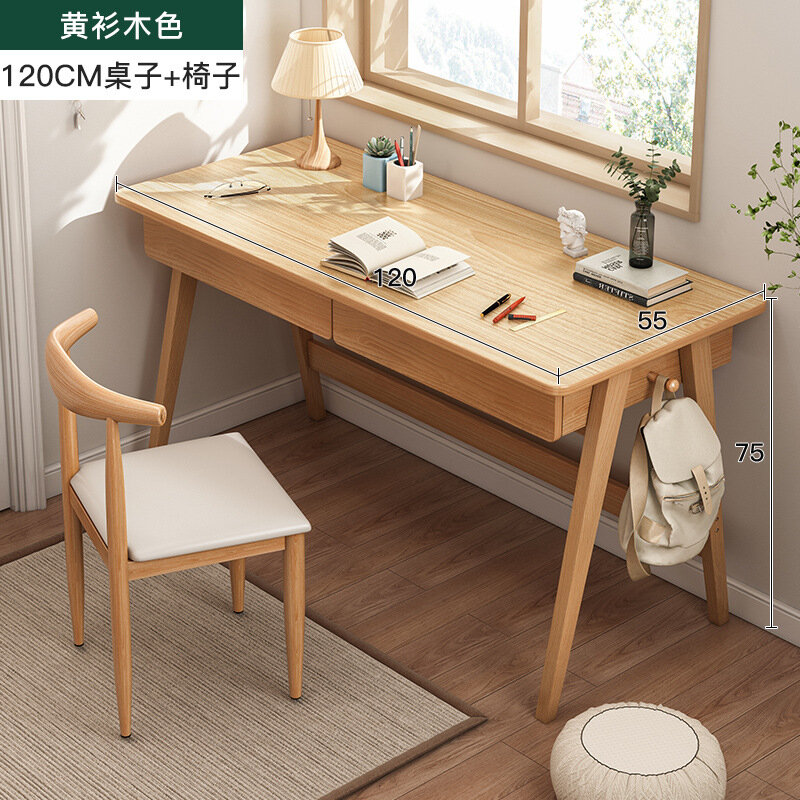 фото Письменный стол, цельное дерево, на ножке