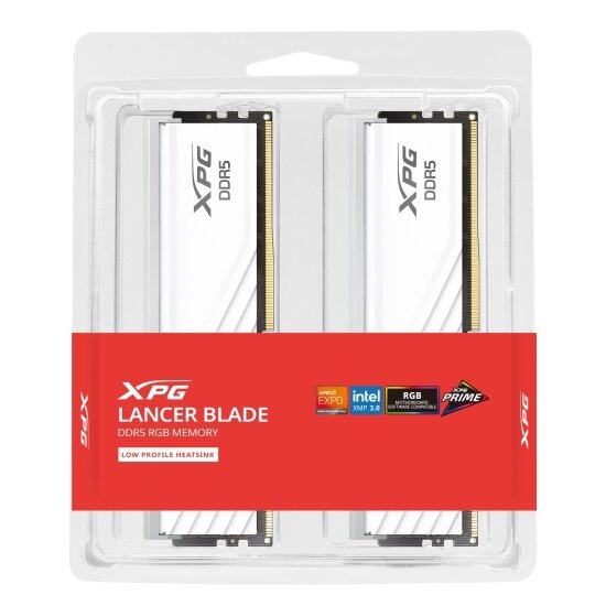 Оперативная память Adata XPG LANCER Blade RGB 32GB (2x16Gb) DDR5-6000 PC-48000 CL30 1.35V WHITE — фото 1