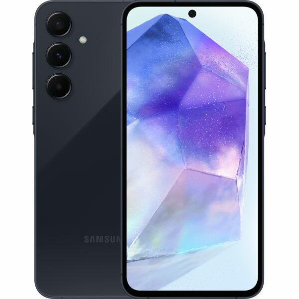 Смартфон Samsung Galaxy A55 8/256 ГБ, Dual nano SIM, темно-синий (blue black) — фото 1