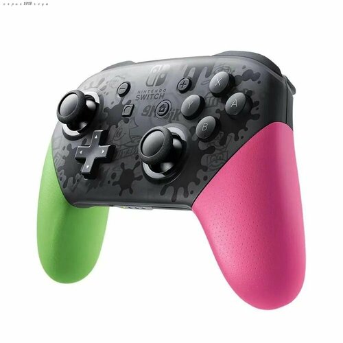 Nintendo Геймпад 32uJ7x, Bluetooth, Проводной, салатово-розовый черный, белый