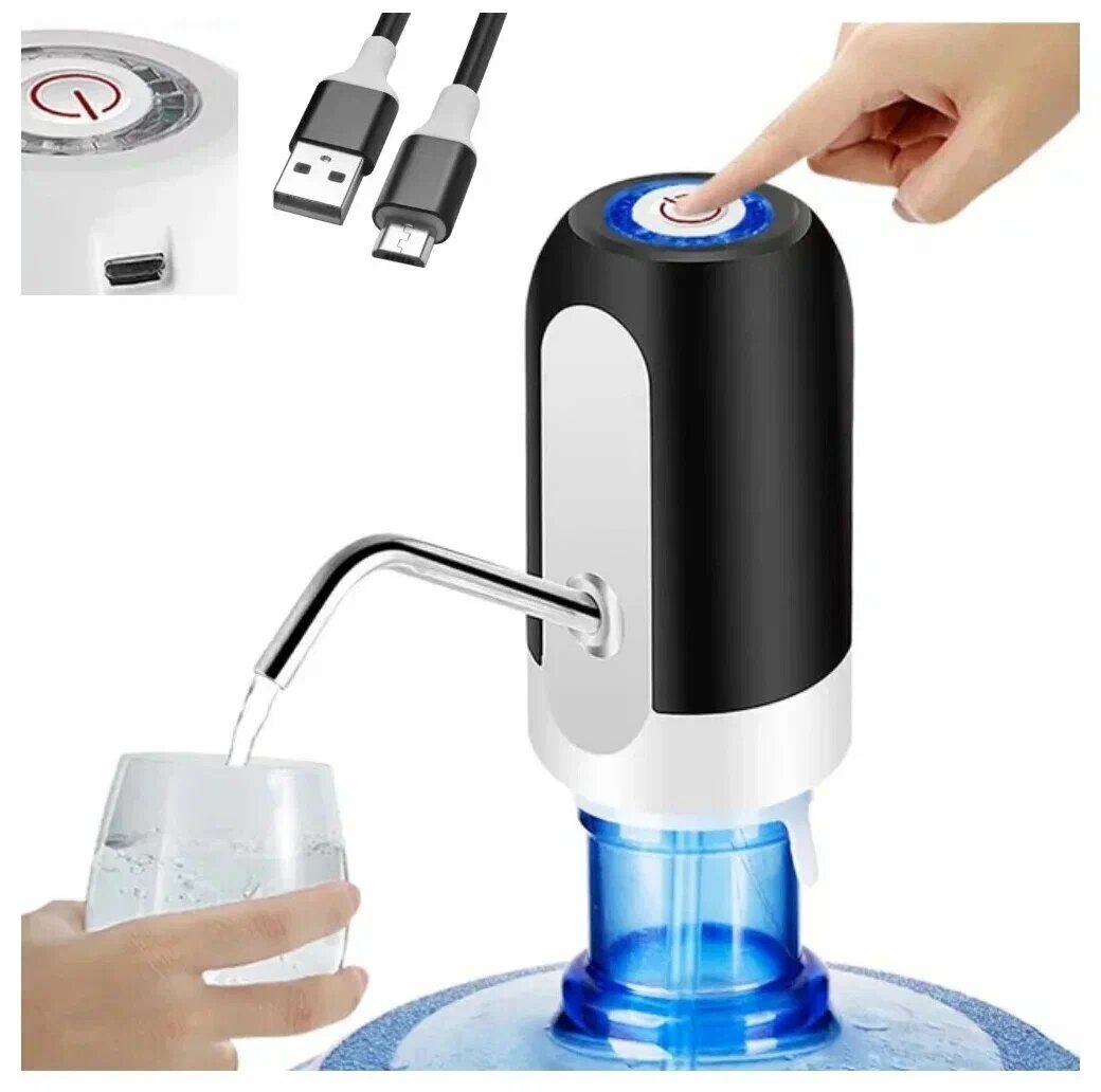 фото Автоматический дозатор для воды, черный