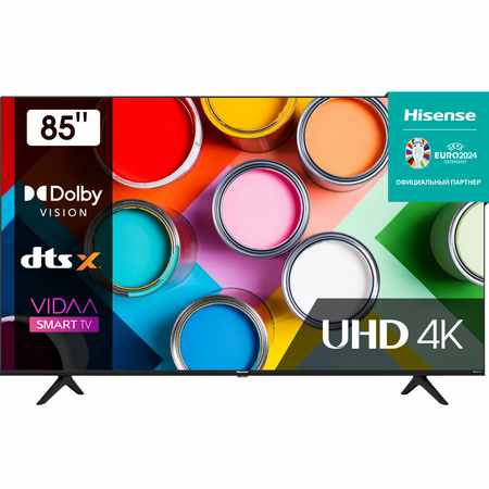 85" Телевизор Hisense 85A6BG RU 4K HDR, Smart TV VIDAA, 60гц — купить в ...